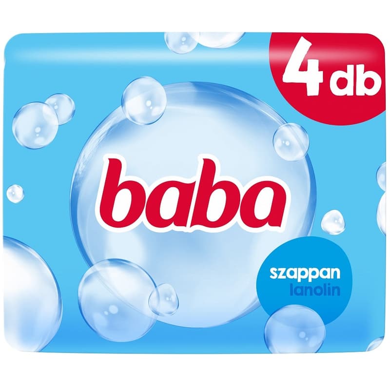 Baba Lanolin szappan, 4x90 g