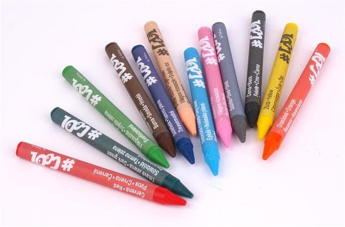 Zsírkréta, kerek, COOL BY VICTORIA, 12 különböző szín