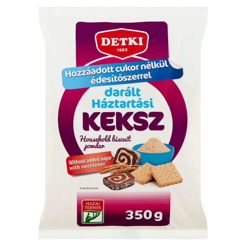 Detki cukormentes darált háztartási keksz édesítőszerekkel