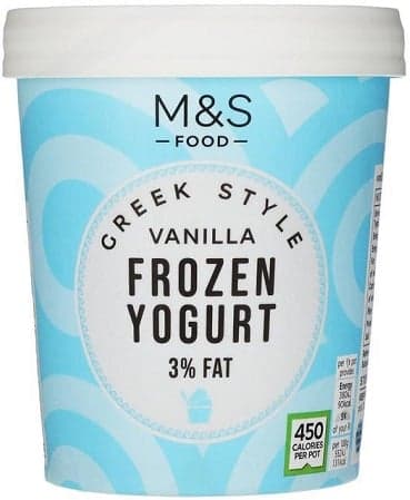 Marks & Spencer Vanilla Greek Style Frozen Yogurt