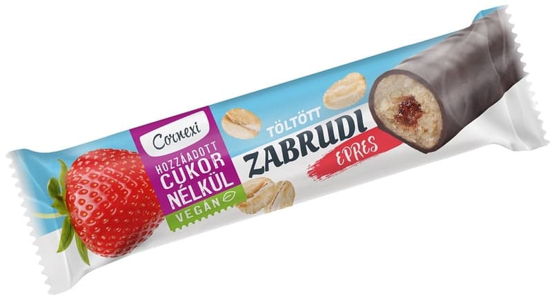 Cornexi zabrudi - epres töltelékkel töltött zabrúd kakaós bevonattal, édesítőszerrel