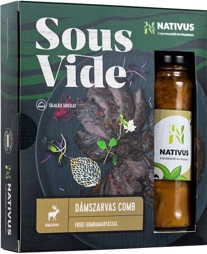 Nativus Sous vide dámszarvas comb Erdei gombamártással