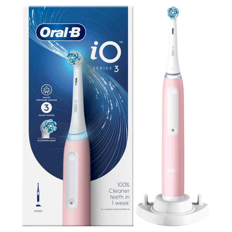 Oral-B iO 3 Pink Electric Toothbrush 