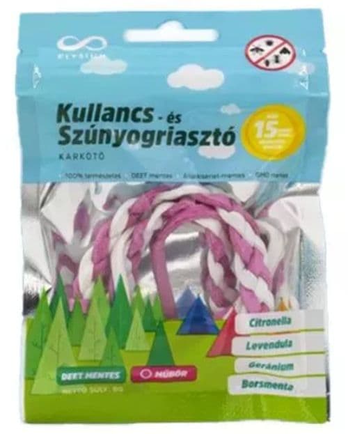 Elysium kullancs-és szúnyogriasztó karkötő műbőr 1 db