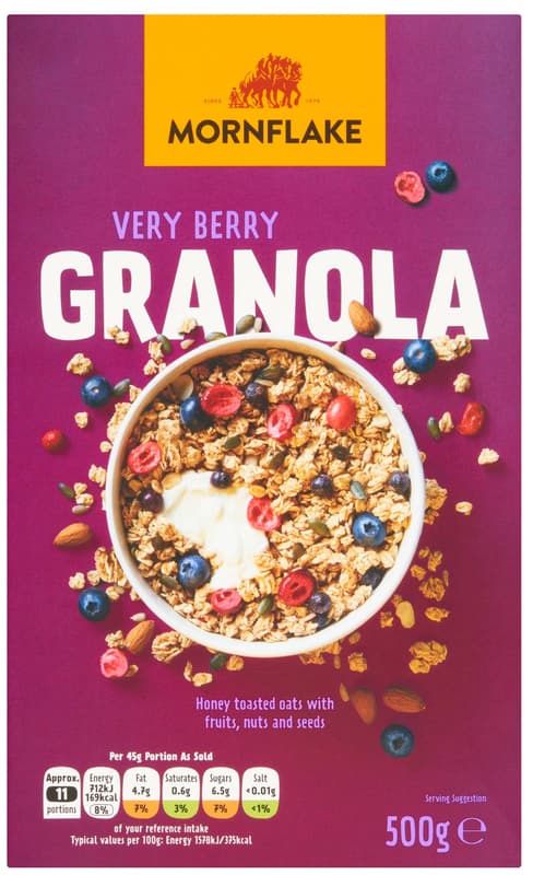 Mornflake very berry gyümölcsös granola