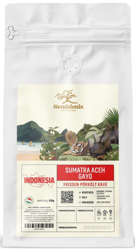 Semiramis Sumatra Aceh Gayo szemes kávé - közepes