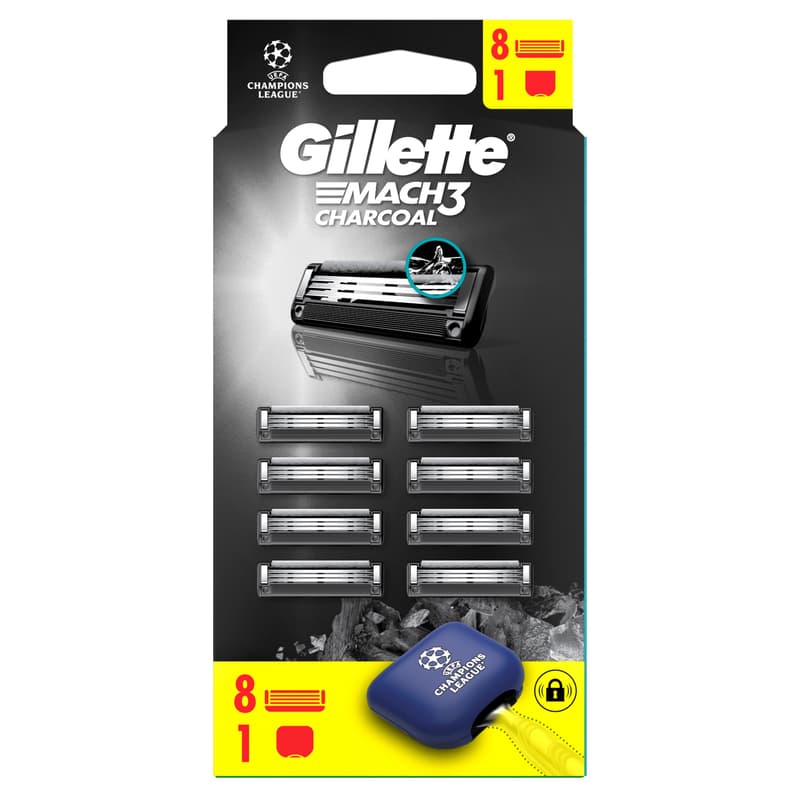 Gillette Mach3 Charcoal Borotvabetétek Férfiaknak