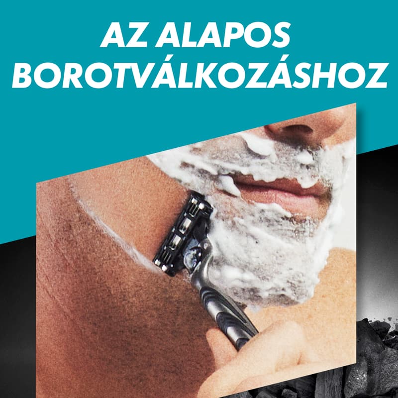 Gillette Mach3 Charcoal Borotvabetétek Férfiaknak