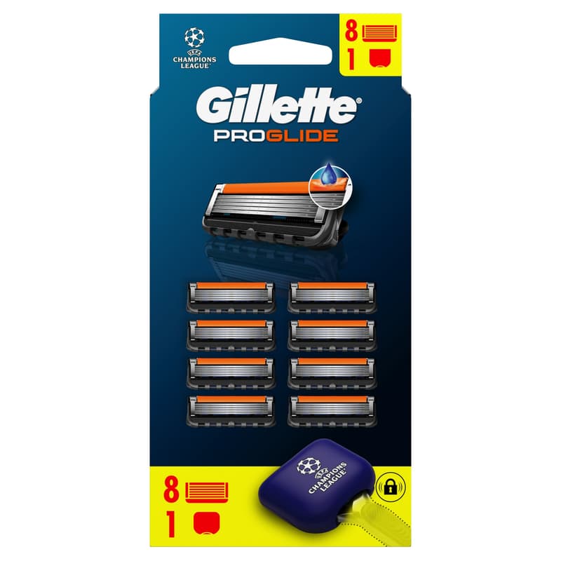 Gillette ProGlide Razor For Men, 8 Razor Blade Refills