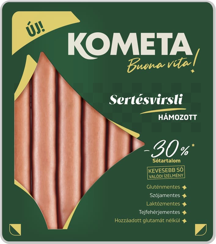 Kometa sertésvirsli hámozott