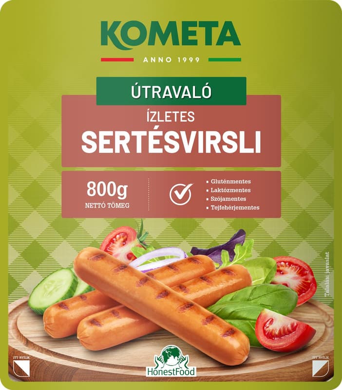 Kometa sertésvirsli hámozott