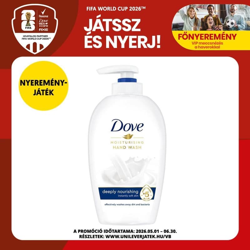 Dove Deeply Nourishing folyékony krémszappan, 250 ml