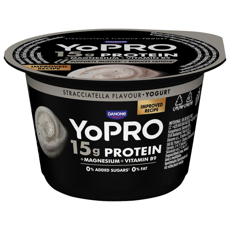 YoPRO Sztracsatellaízű sovány joghurt, magnéziummal és folsavval