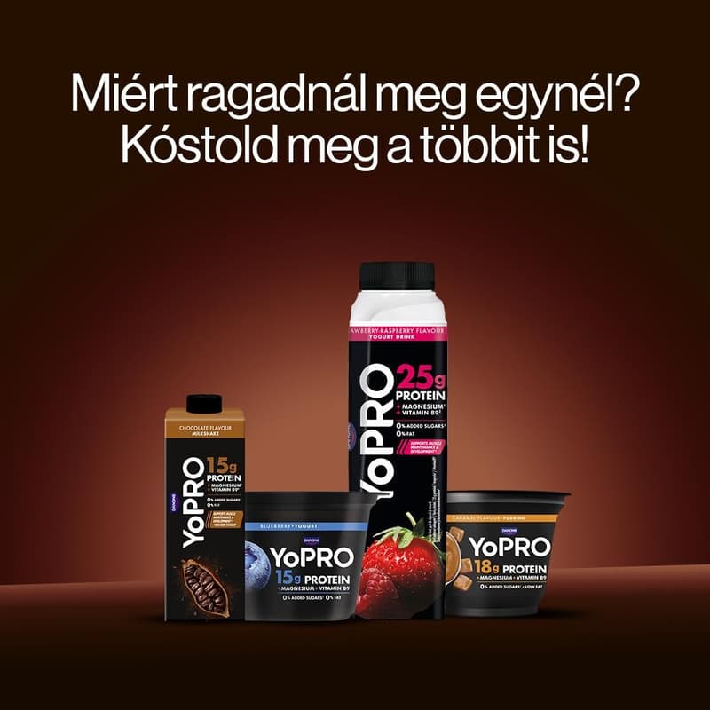 YoPRO Csokoládé- és mogyoróízű tejdesszert