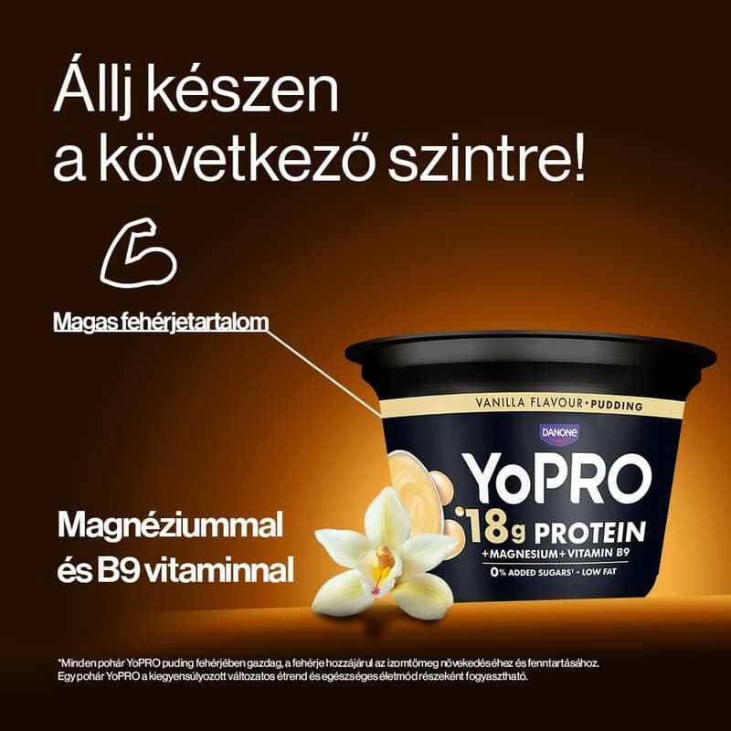 YoPRO Vaníliaízű tejdesszert