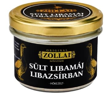 Zollai Sült Libamáj darabok libazsírban üvegben  (45% libamájjal)