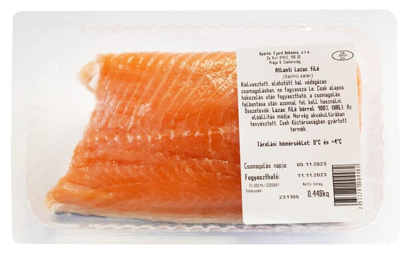 Fish? Fresh! Norvég bőrös lazacfilé Defrosztált