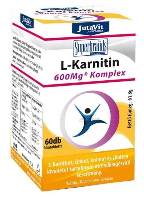 JutaVit L-karnitin 600 mg komplex 60 db