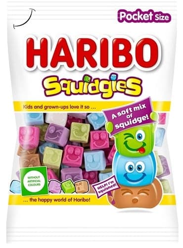 HARIBO Squidgies gyümölcs- és kólaízű habosított gumicukorka