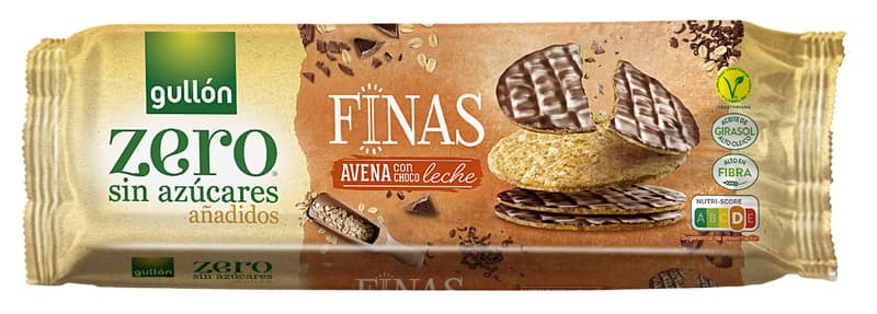 Gullon Thins zero tejcsokoládés zabkeksz