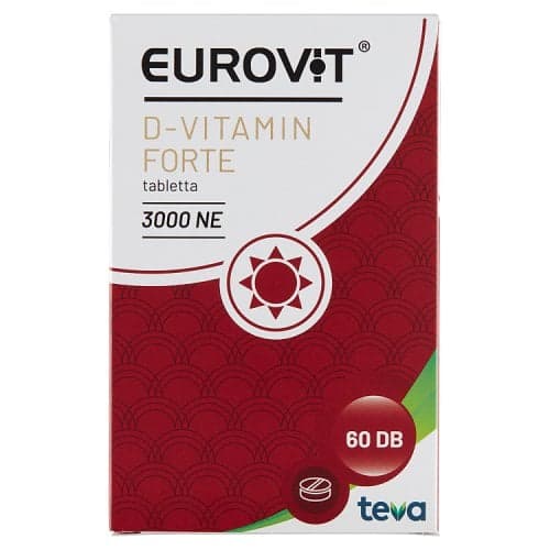 Eurovit D-vitamin 3000NE FORTE tabletta 60 db
