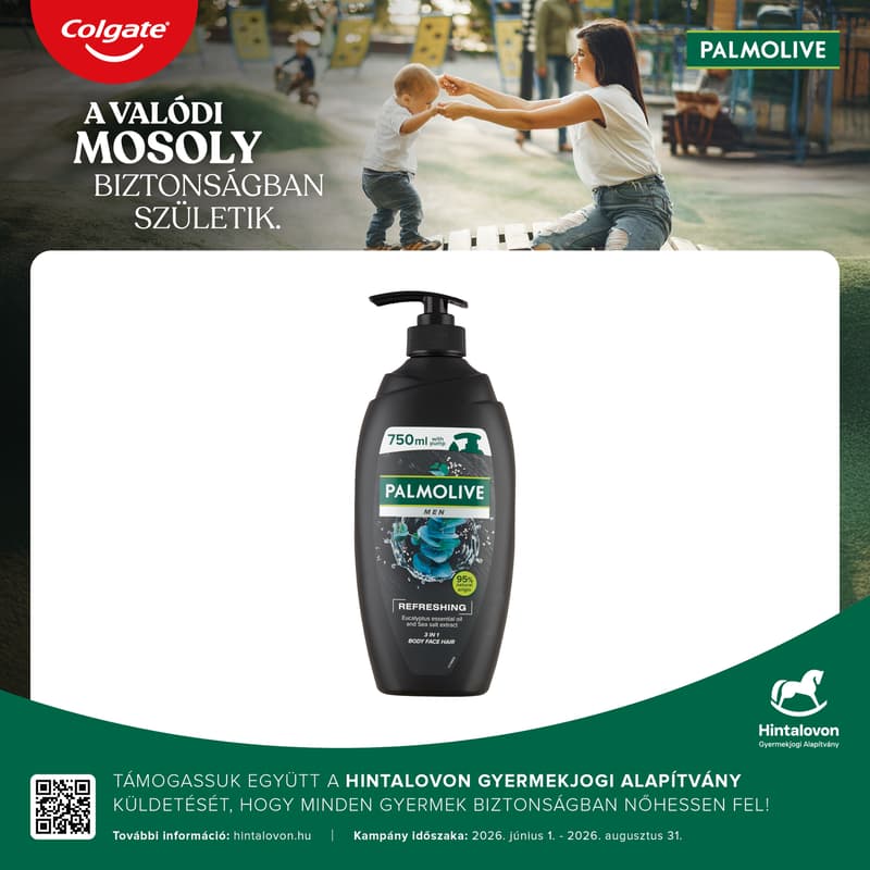 Palmolive Men Refreshing Pumpás Tusfürdő