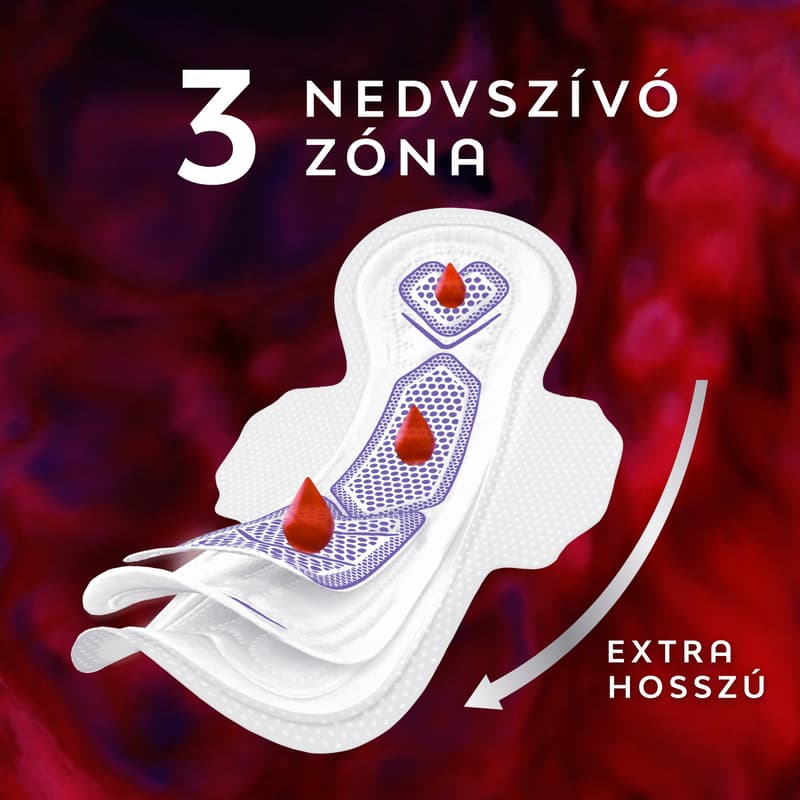 Libresse Ultra Large Goodnight szárnyas egészségügyi betét, éjszakai használatra