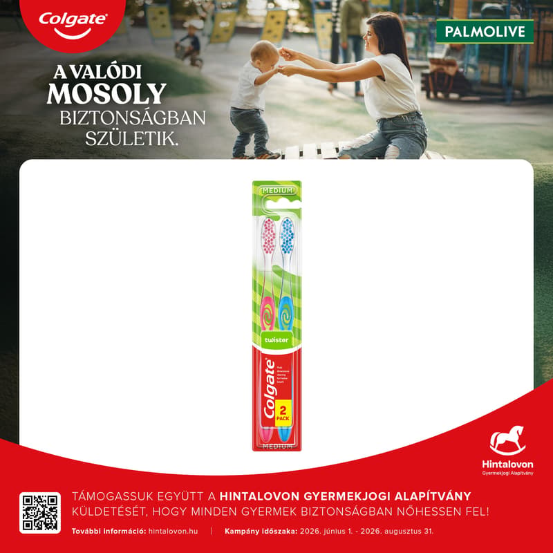 Colgate Fogkefe Twister Medium Duo