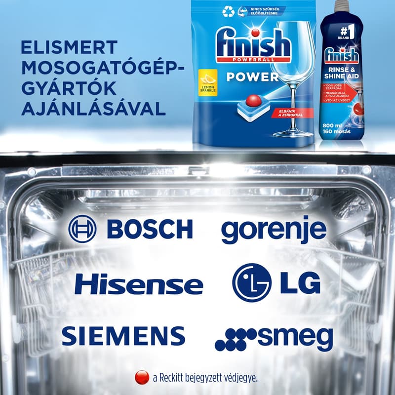 Finish Power All in 1 mosogatógép-tabletta, Regular