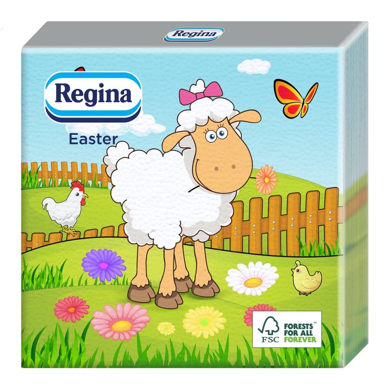 Regina Easter napkin, 3 ply