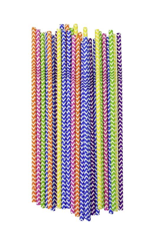 Fackelmann Papír hajlítható szívószál 24 cm