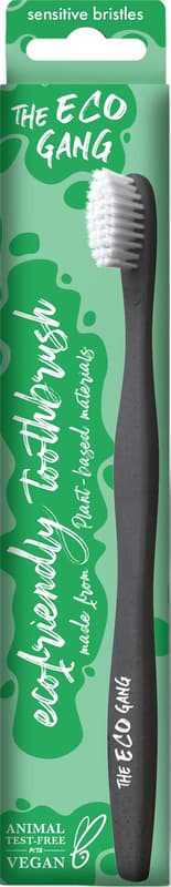 The Eco Gang Adult Toothbrush Plant-Based, Sensitive - White
