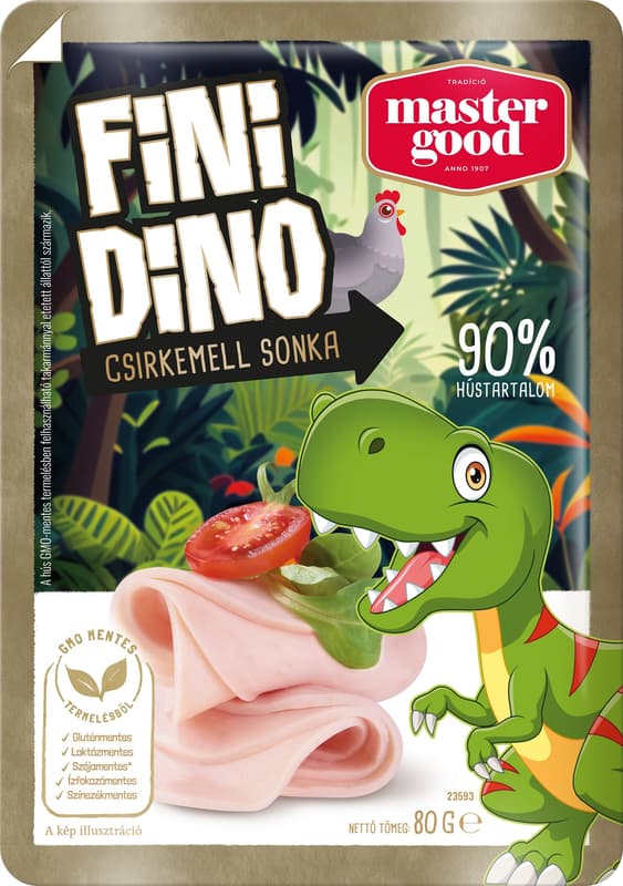 Master Good Fini Dino csirkemell sonka, szeletelt, 90% hústartalommal