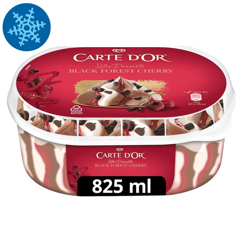 Carte D'Or Black Forest Cake With Ice Cream