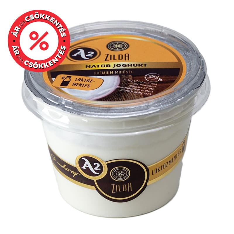 Zilda A2 Laktózmentes natúr joghurt