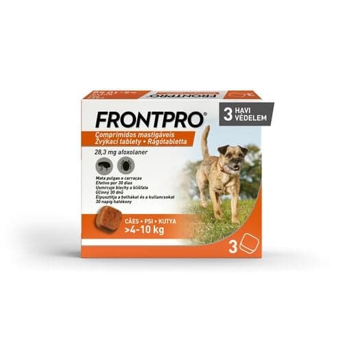 Frontpro 28,3 mg rágótabletta 4-10 kg kutyáknak 3 db