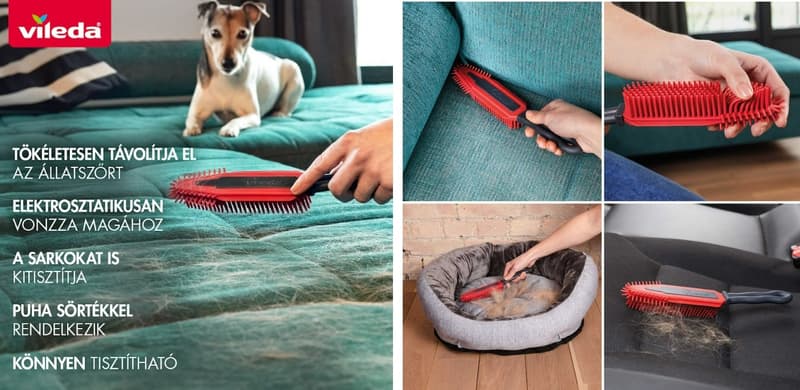 Vileda Pet Pro elektrosztatikus kefe