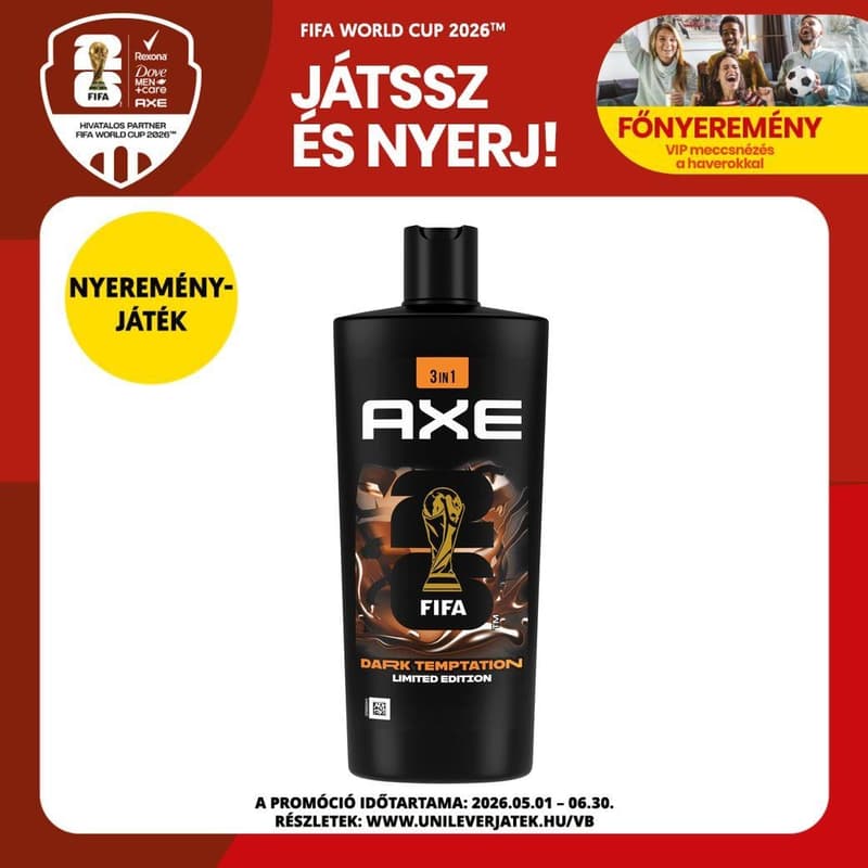 Axe Dark Temptation shower gel, 700ml