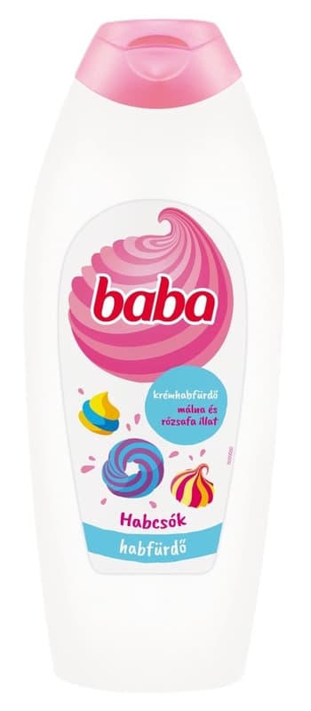Baba Málna és rózsafa illatú habfürdő, 750 ml