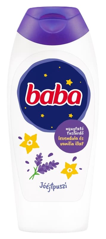 Baba Levendula és vanília illatú nyugtató tusfürdő, 400 ml