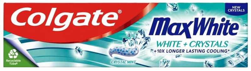 Colgate toothpaste Max White White Crystals