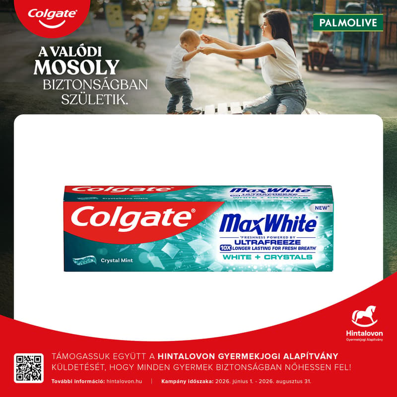 Colgate Max White White Crystals fogfehérítő fogkrém