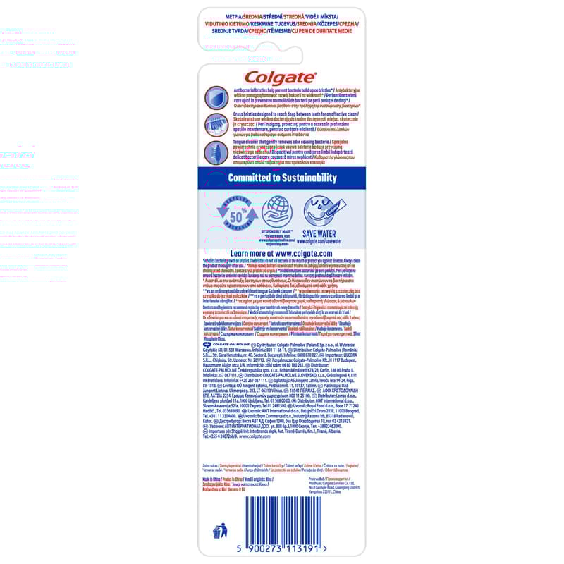 Colgate ZigZag Medium közepes fogkefe duo