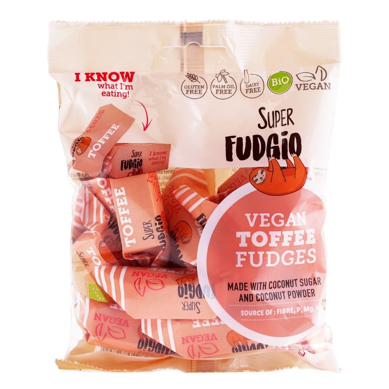 Fudgio Toffee ízű bio tejmentes karamella