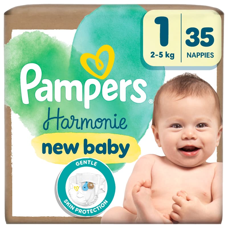 Pampers PureP Diaper Value Pack S1 35CT
