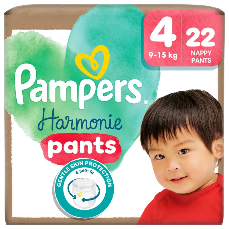 Pampers Harmonie Pants Bugyipelenka, Méret: 4 (9-15 kg) 22 db