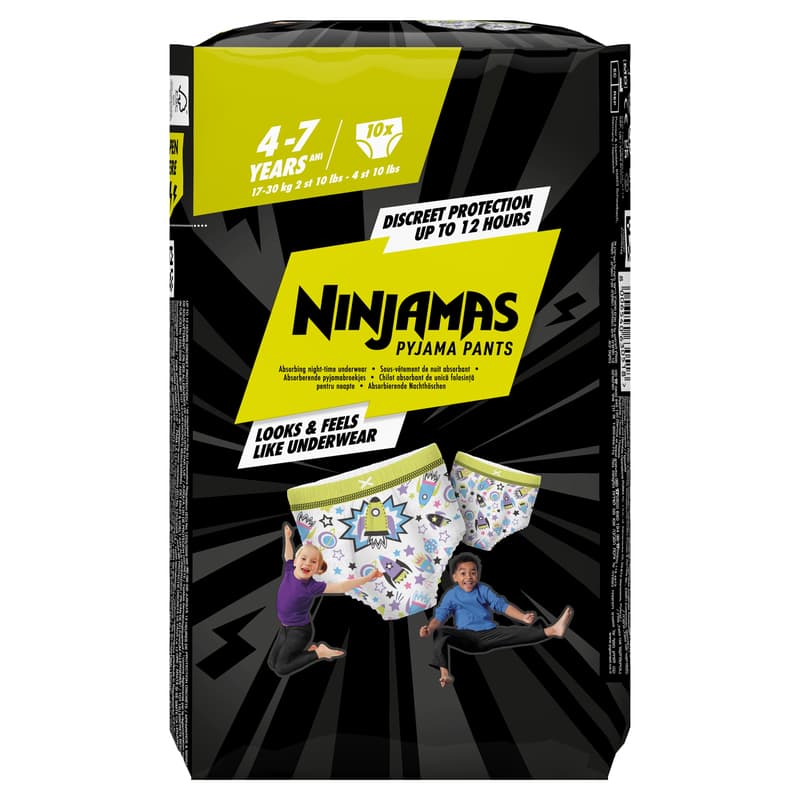 Ninjamas Pyjama Pants Bugyipelenka, Űrhajós, 4-7 év, 10 db