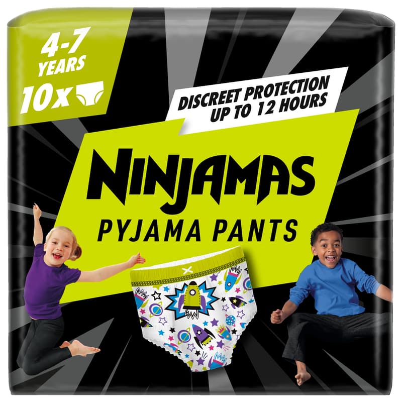 Ninjamas Pyjama Pants Bugyipelenka, Űrhajós, 4-7 év, 10 db