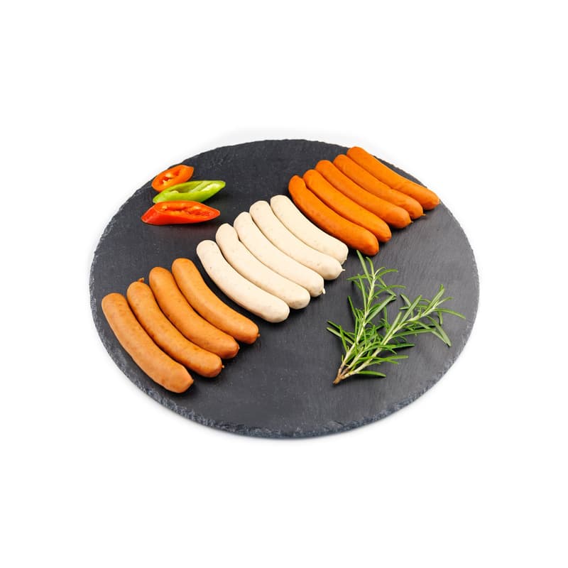 Wiesbauer Party Mini Grillkolbász Mix füstölt, füst ízesítésű