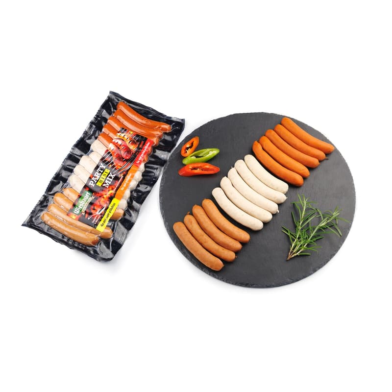 Wiesbauer Party Mini Grillkolbász Mix füstölt, füst ízesítésű
